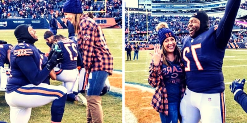 , 1985, in Chicago, USA. She is a Production Manager and American producer, Charles Leno, Jr team Chicago Bears lineman proposed Jennifer on live television after winning NFC North Championship. On December 16, 2018, Charles Leno and his team celebrated their victory against rival Wisconsin's Greenbay Packers, with a score of 10-4. But Jennifer Roth is in the news for her old tweet, Charles Leno, jr after their win against Green Bay he went near Jennifer, got down on knee on live telecast and asked to marry him.