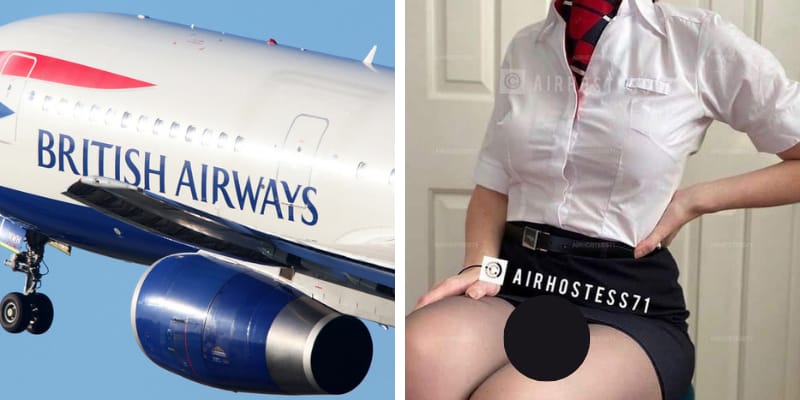 Attendant onlyfans flight British Airways,